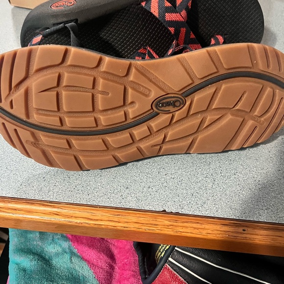 Black and Red Strappy Chacos - Picture 4 of 5